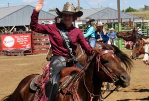 Winning the grand title of 2023 Newell Labor Day Rodeo Queen was Avery Geffre of Spearfish, SD.